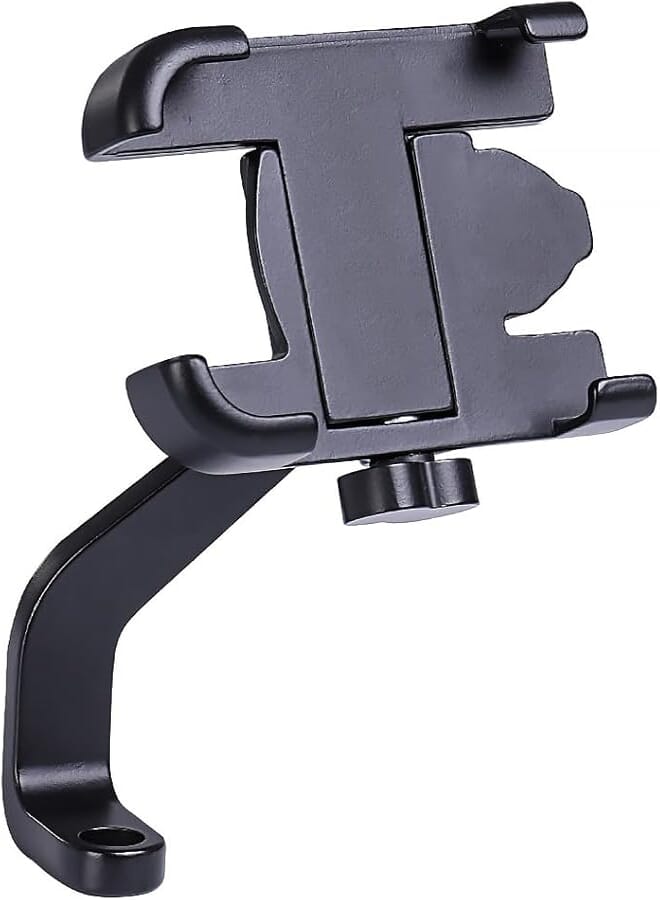 MidGard Universal Motorcycle Mobile Phone Holder Aluminium for Smartphones Mount on Rear View Mirror Mount for Navigation
